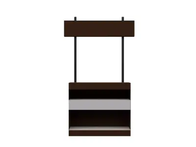 Old Vintage Furniture Pack 01 Low-poly 3D model