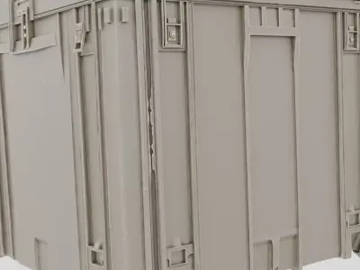 Remote Research Outpost Supply Crate for 3D print 3D model