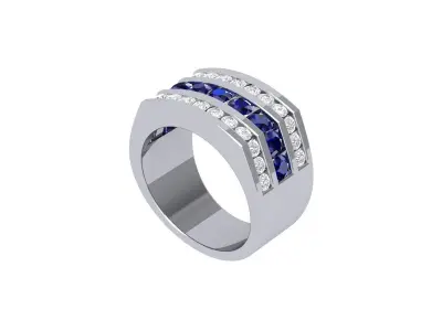 Wedding Ring  3D print model 102