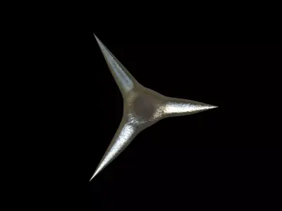 Caltrop Series 01 PBR 4K Free 3D model