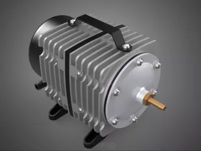 ELECTROMAGNETIC AIR OXYGEN PUMP COMPRESSOR BLOWER AERATOR MOTOR 3D model