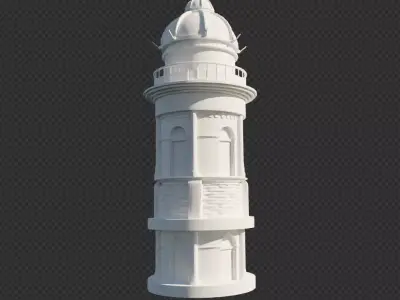 Ancient Tower Low-poly 3D model