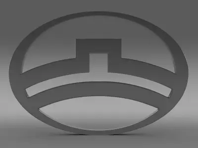 great wall logo 3D model by Sergey