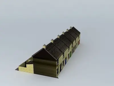 Eco Rail Cottages Dummy! Old Steam Days Free 3D model