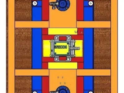 Hydraulic Automatic Concrete Brick Block Making Machine  Free 3D model