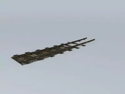 Eco Rail N/Gauge Yard Curve Old Steam Days Free 3D model