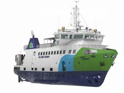 Ro-Pax Ferry  3D model