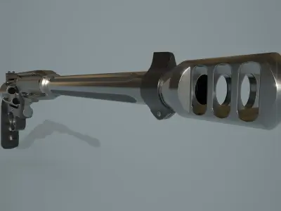 Magnum 460 Low-poly 3D model