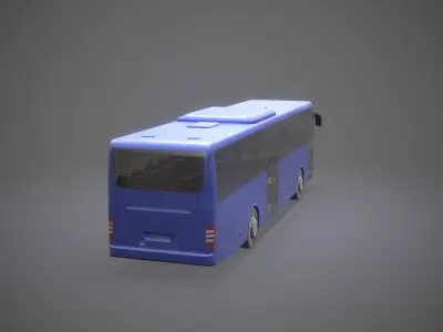 City Bus Game Ready Low-poly 3D model