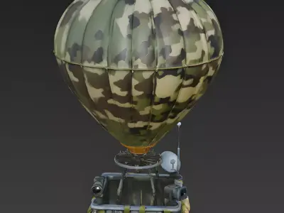 Tactical Reconnaissance Balloon Low-poly 3D model