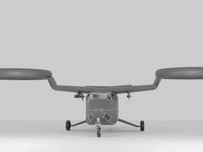 Sci Fi Rescue Chopper 3D model