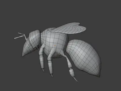 Bee Soldier Free low-poly 3D model