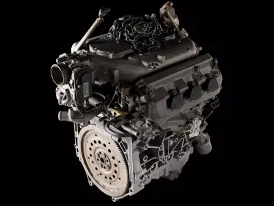 Scanned engine Honda v6 Honda j30 3D model