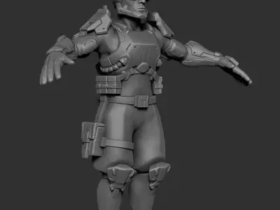 Private security forces - prototypes 3D print model