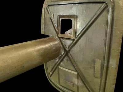 Panzerschrek - German WW2 Rocket launcher Low-poly 3D model