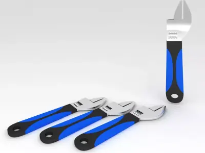Adjustable wrench 3d model   3D model