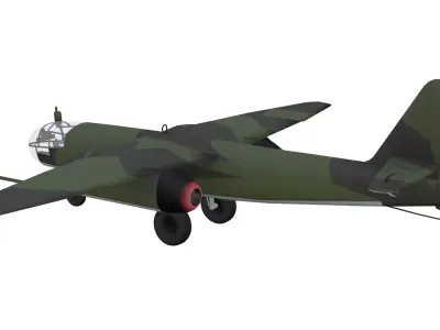 Bomber Arado Ar 234 Blitz Low-poly 3D model