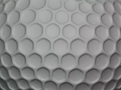 Golf Ball - Geometry Only No Textures No Materials 3D model