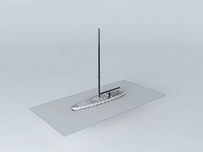 barca vela Free 3D model