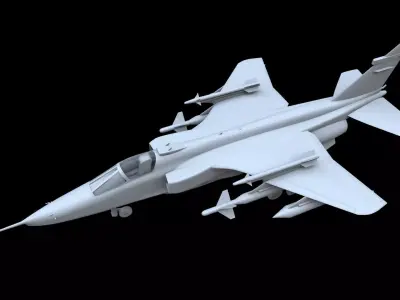 SEPECAT Jaguar GR1 Free low-poly 3D model