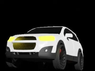 KKAZLcaptiva car Low-poly 3D model