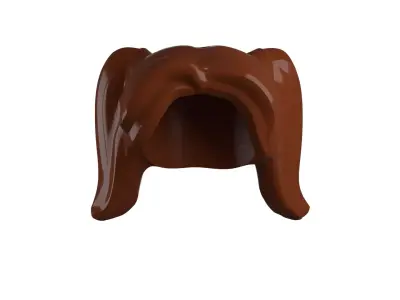 Custom3Dprint Minifigure Accessory - Minifigure Hair S2 - 048 3D print model