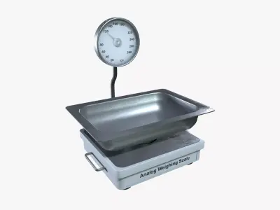Analog Weighing Scale Low-poly 3D model