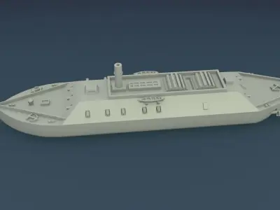 CSS LOUISIANA 1862 3D print model