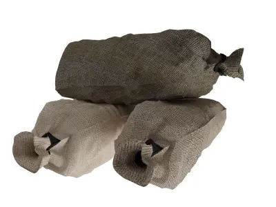 Sandbag pack of sandbags 3D model