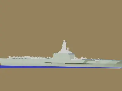 Aircraft carrier Project 1235 3D print model