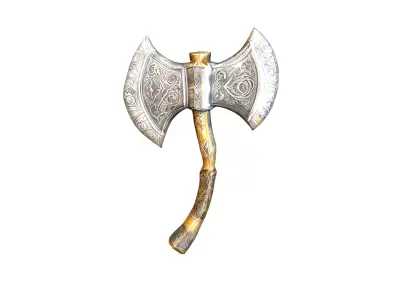 A legendary battle axe 3D model