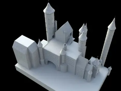Medieval castle 3D model order