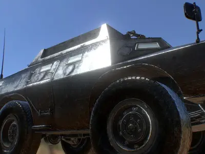 Spec Ops Apc Militar vehicle Low-poly 3D model
