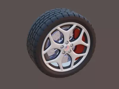 Rims frost floke design 3D model