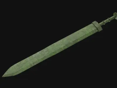 China Bronze sword 3D model