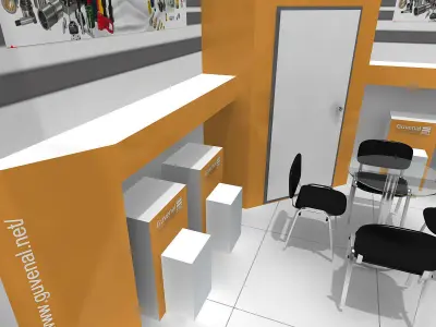 Exhibition Stand - ST0057 3D model