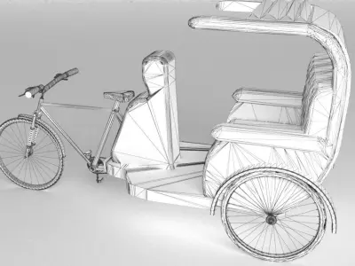 Bike Rickshaw 2 3D model