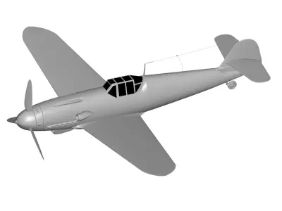 Messerschmitt Bf 109 3D model shop