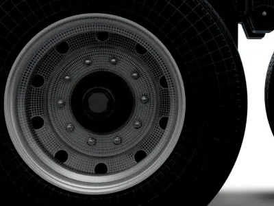 Tesla Semi Truck 2023 wheel 3D model