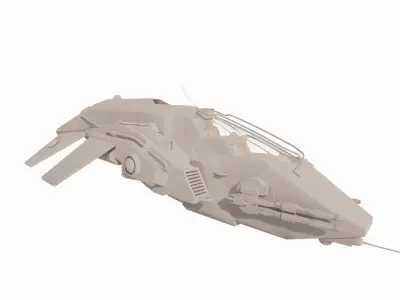Spaceship-spacecraft-17 3D model