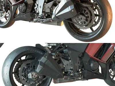 Kawasaki Ninja 1000 3D model