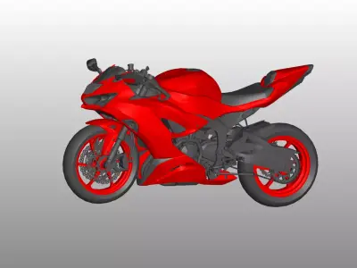 Kawasaki ZX6R  3D model