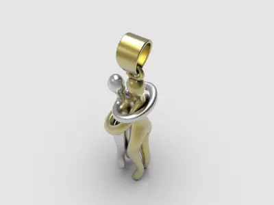 Pendant hug 3D print model