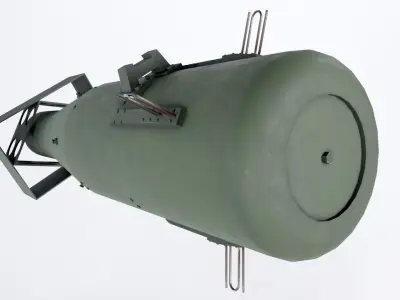 Little Boy Atom Bomb Low-poly 3D model