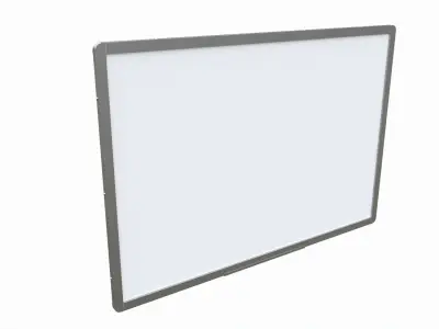 Magnetic dry erase white board 3D model