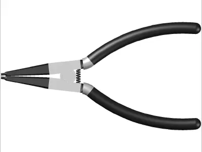 Retaining ring pliers 3D model