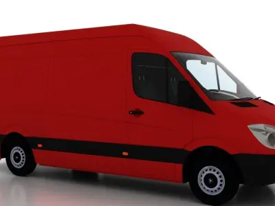 Mercedes Benz Sprinter L2H2 2009 Cargo UK 3D model