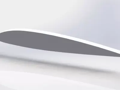 naca 2212 airfoil Free 3D model