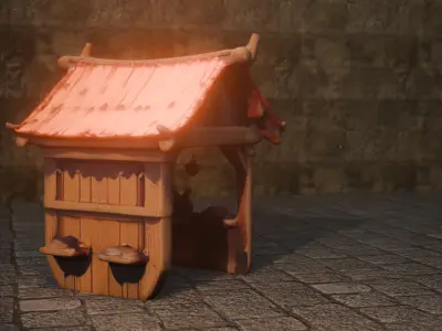 Vendor Stall 3D model