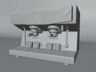 Industrial coffee making machine 3D model